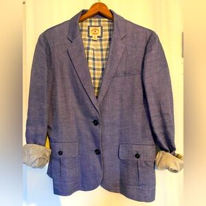 Linen, lined women’s blazer